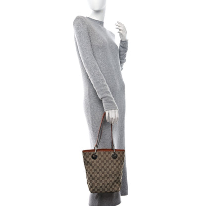Gucci Monogram Small Eclipse Tote Orange 2 of 11