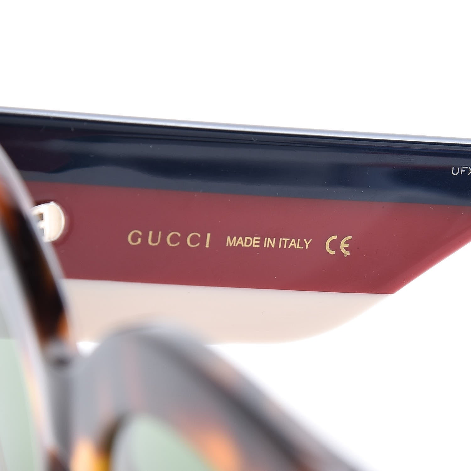 Gucci Acetate Oversized Rectangle Frame Web Sunglasses GG 0275/S Tortoise 5 of 10