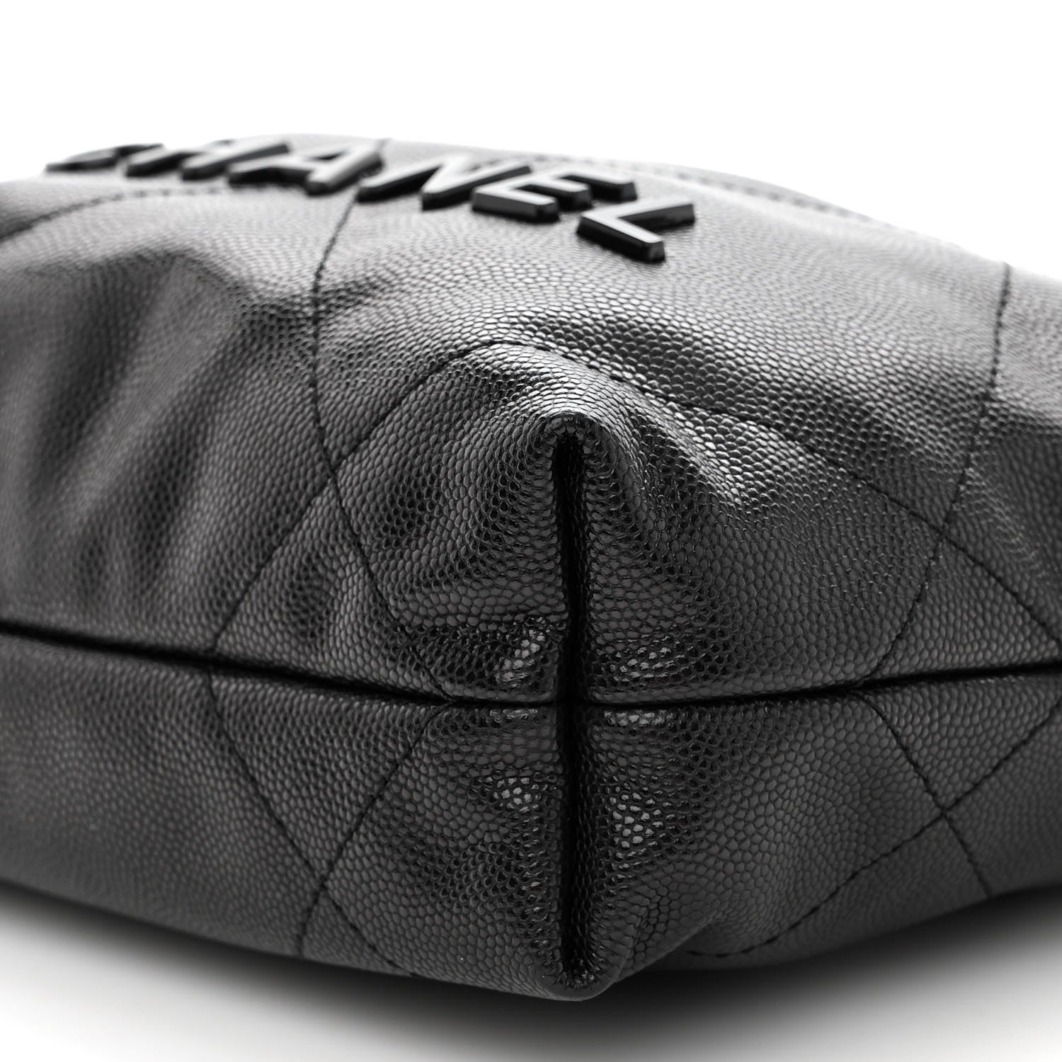 Chanel Shiny Caviar Quilted Monochrome Mini Chanel 22 Black 9 of 9