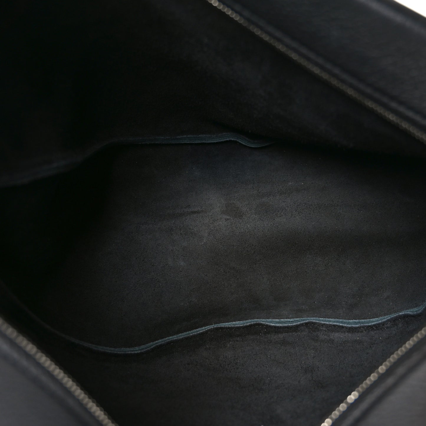Grained Calfskin Large Slouchy Banana Bag Black
