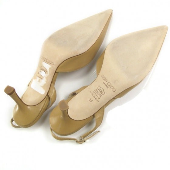 Leather Slingback Pumps 36