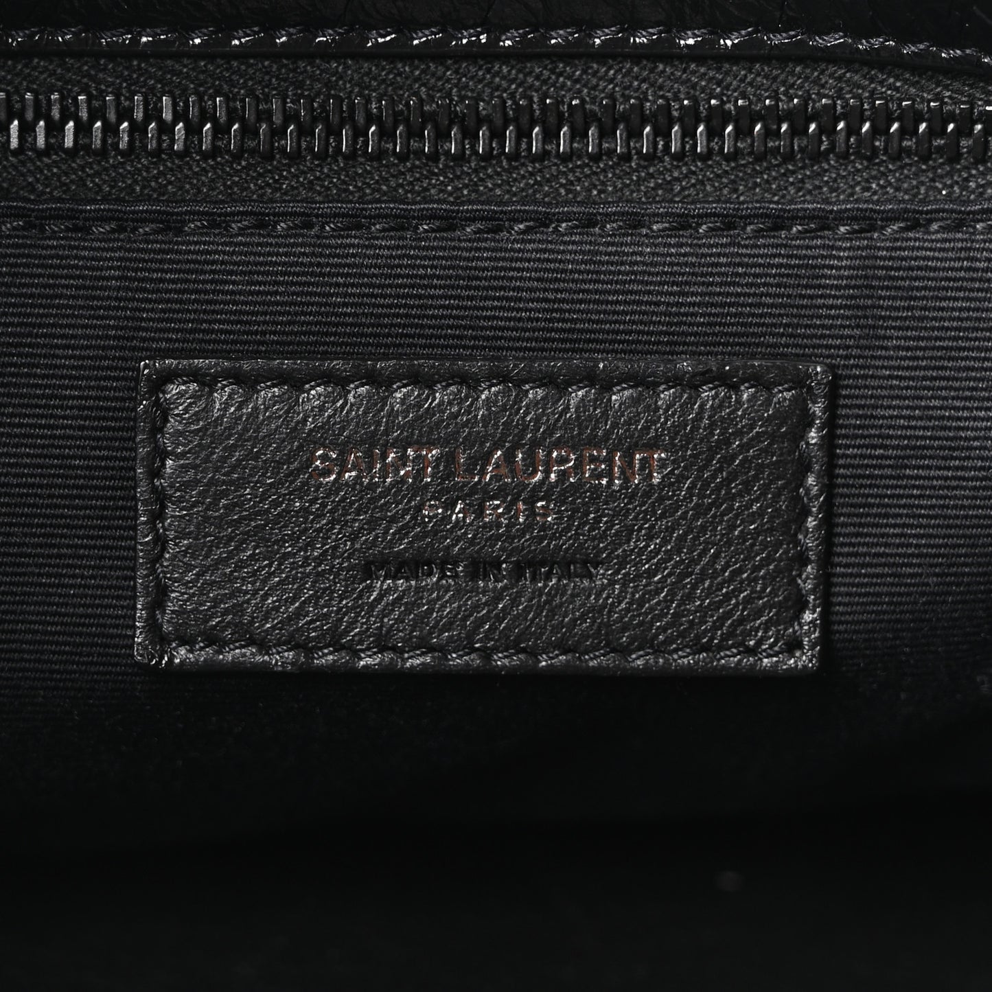 Crinkled Calfskin Matelasse Monogram Medium Niki Chain Satchel Black