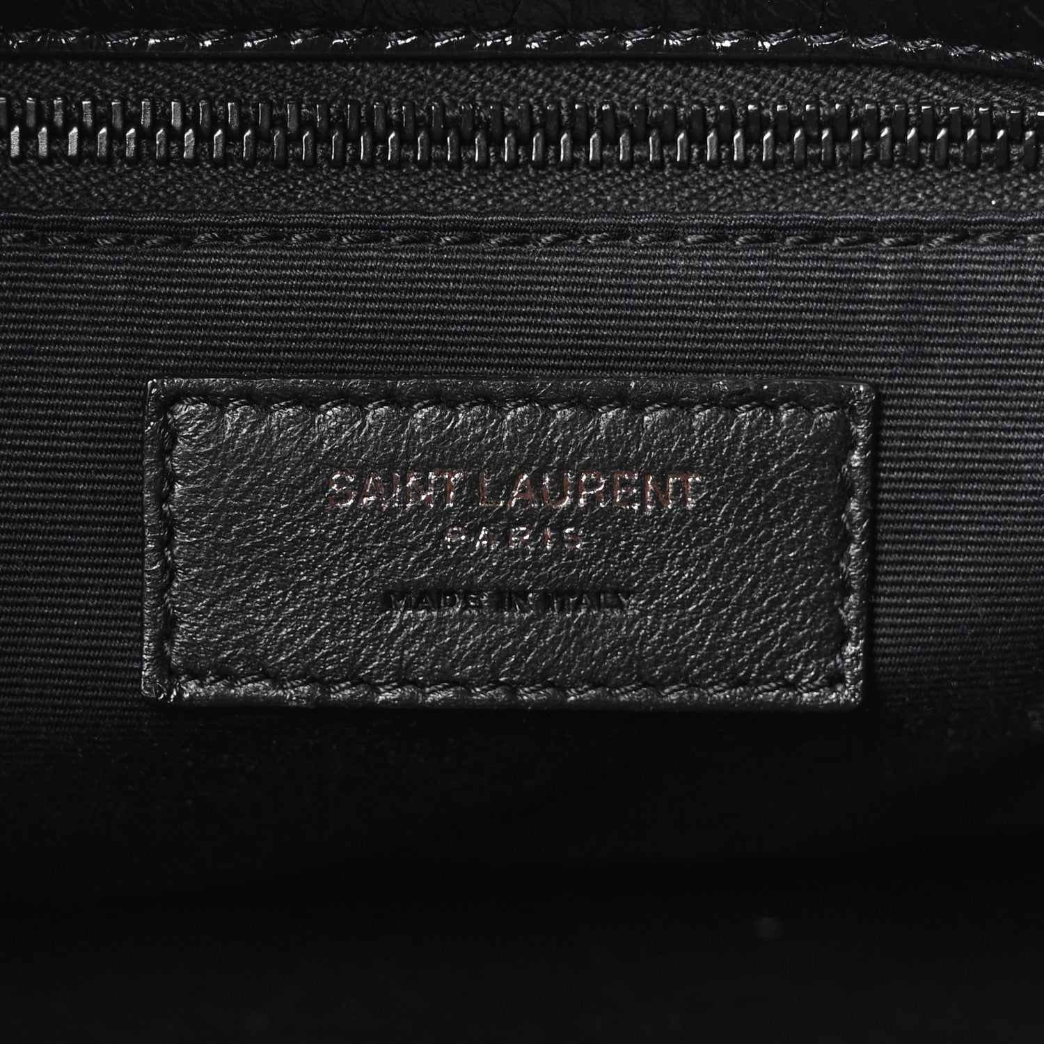 Saint Laurent Crinkled Calfskin Matelasse Monogram Medium Niki Chain Satchel Black 6 of 10