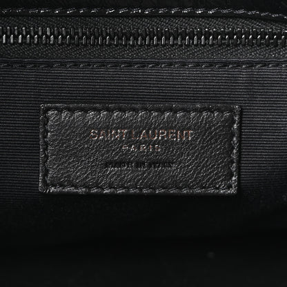 Saint Laurent Crinkled Calfskin Matelasse Monogram Medium Niki Chain Satchel Black 6 of 10