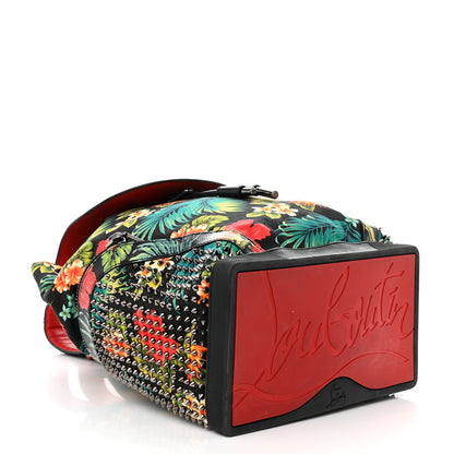 Christian Louboutin Canvas Print Spiked Explorafunk Backpack Multicolor 4 of 11