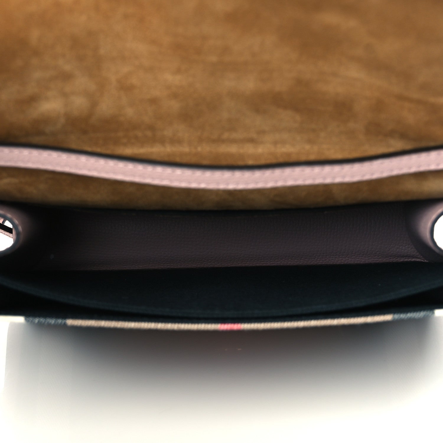 Burberry Derby Calfskin House Check Small Macken Crossbody Bag Pale Orchid 5 of 10