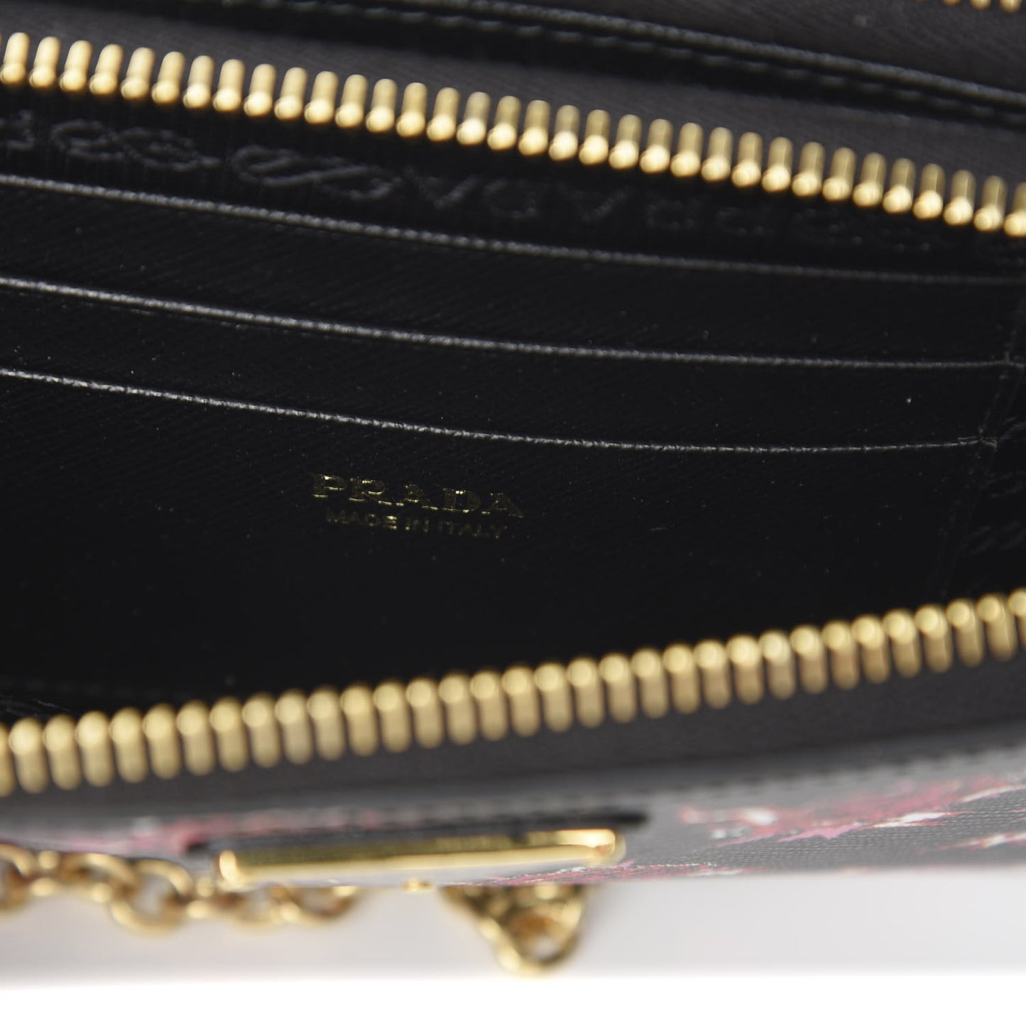 X UNIVERSAL STUDIOS Saffiano Frankenstein Rose Mini Double Zip Chain Crossbody Bag Lacca