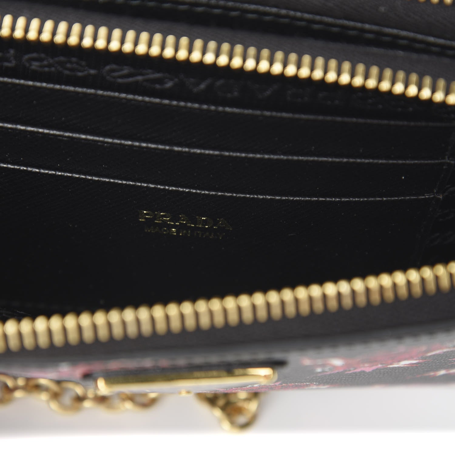 Prada X UNIVERSAL STUDIOS Saffiano Frankenstein Rose Mini Double Zip Chain Crossbody Bag Lacca 4 of 9