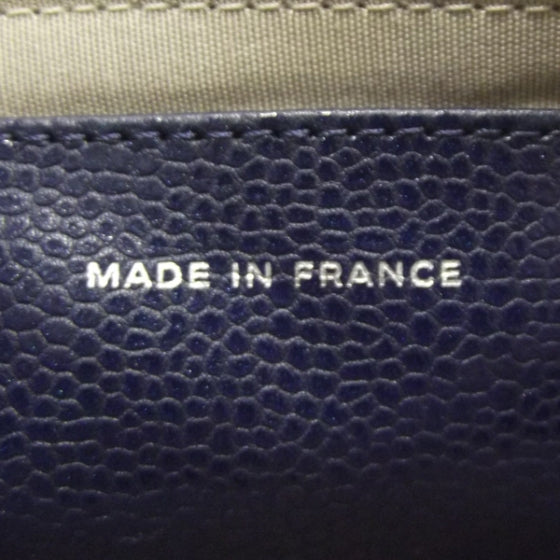 Chanel Caviar Half Moon Wallet On Chain Navy 8 of 11