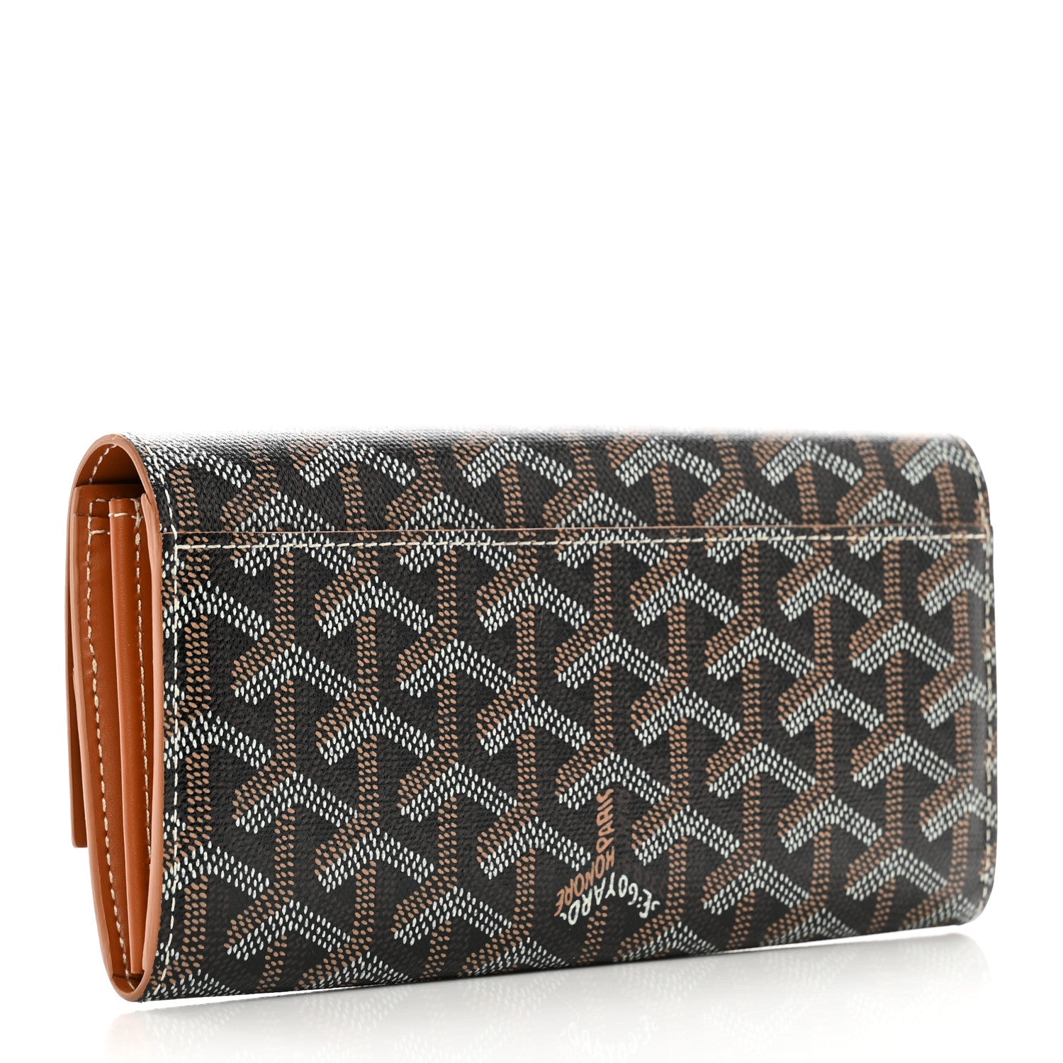 Goyard Goyardine Varenne Long Wallet Black Gold 3 of 8
