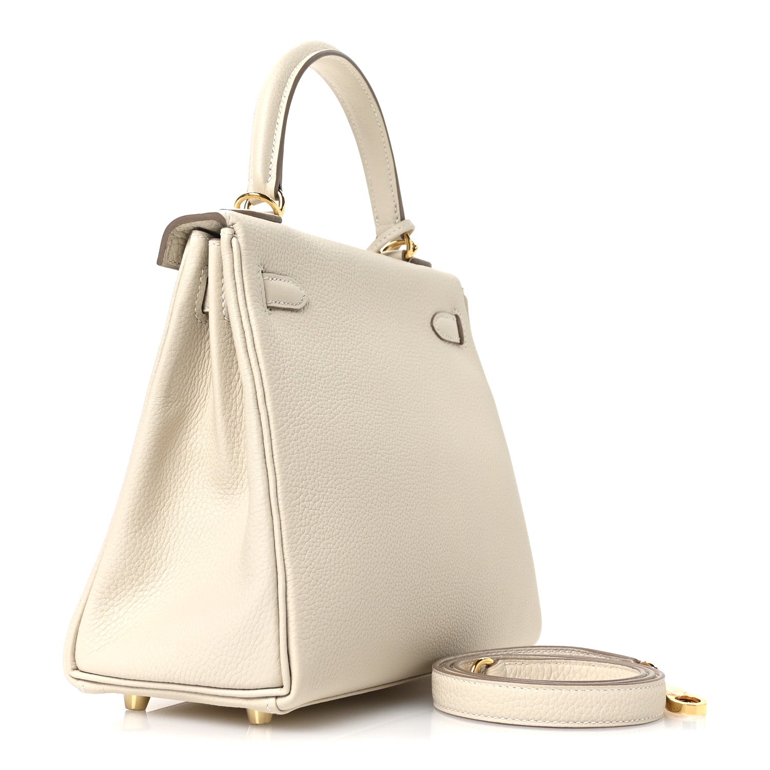Hermes Togo Kelly Retourne 25 Craie 3 of 11
