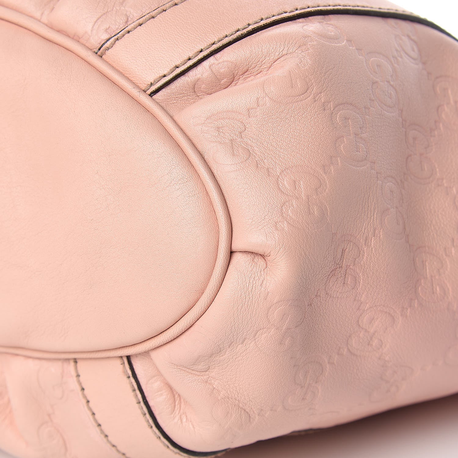 Gucci Guccissima Small Gold D Ring Tote Pink 10 of 17