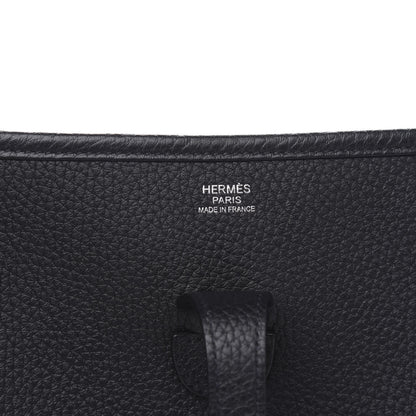 Hermes Taurillon Clemence Evelyne III PM Black 6 of 10