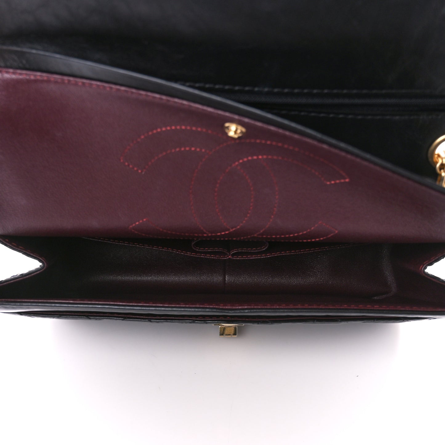 Aged Calfskin Quilted 2.55 Reissue 226 Flap Black
