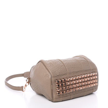 Alexander Wang Pebbled Lambskin Rockie Latte Rose Gold Hardware 4 of 14