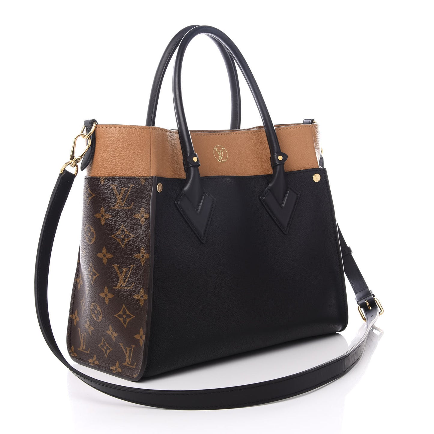 Calfskin Monogram On My Side Black