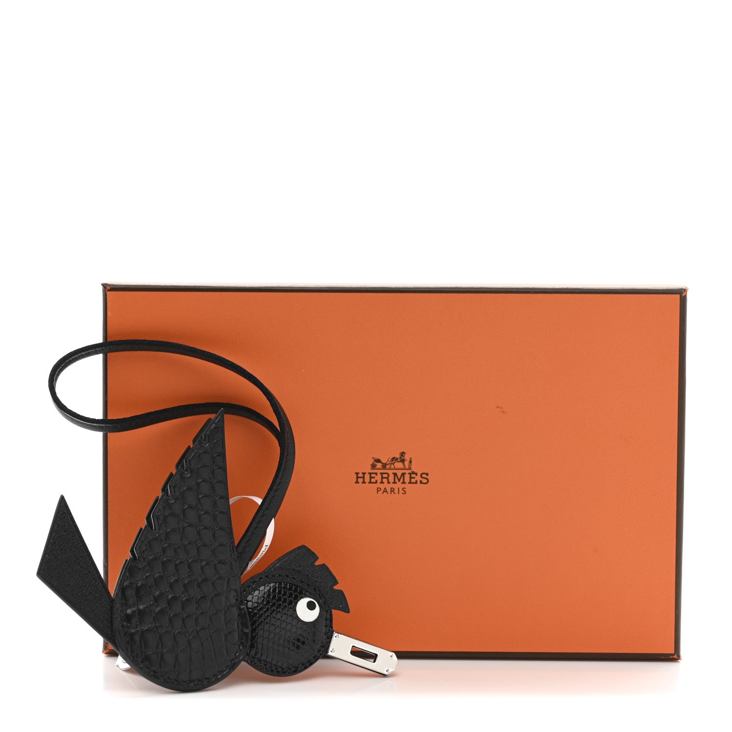 HERMES 本革チャーム 牛 うし Hermes Epsom Chevre Mysore Swift Alligator Lizard Birdy Bag Charm