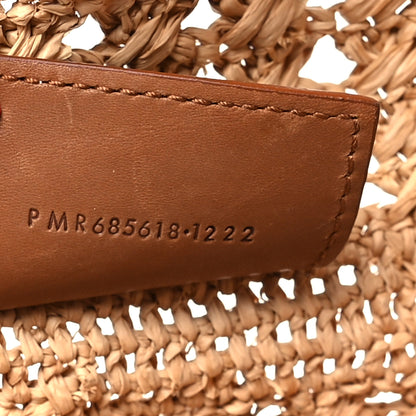 Saint Laurent Raffia Calfskin Small Panier Tote Naturel 7 of 10