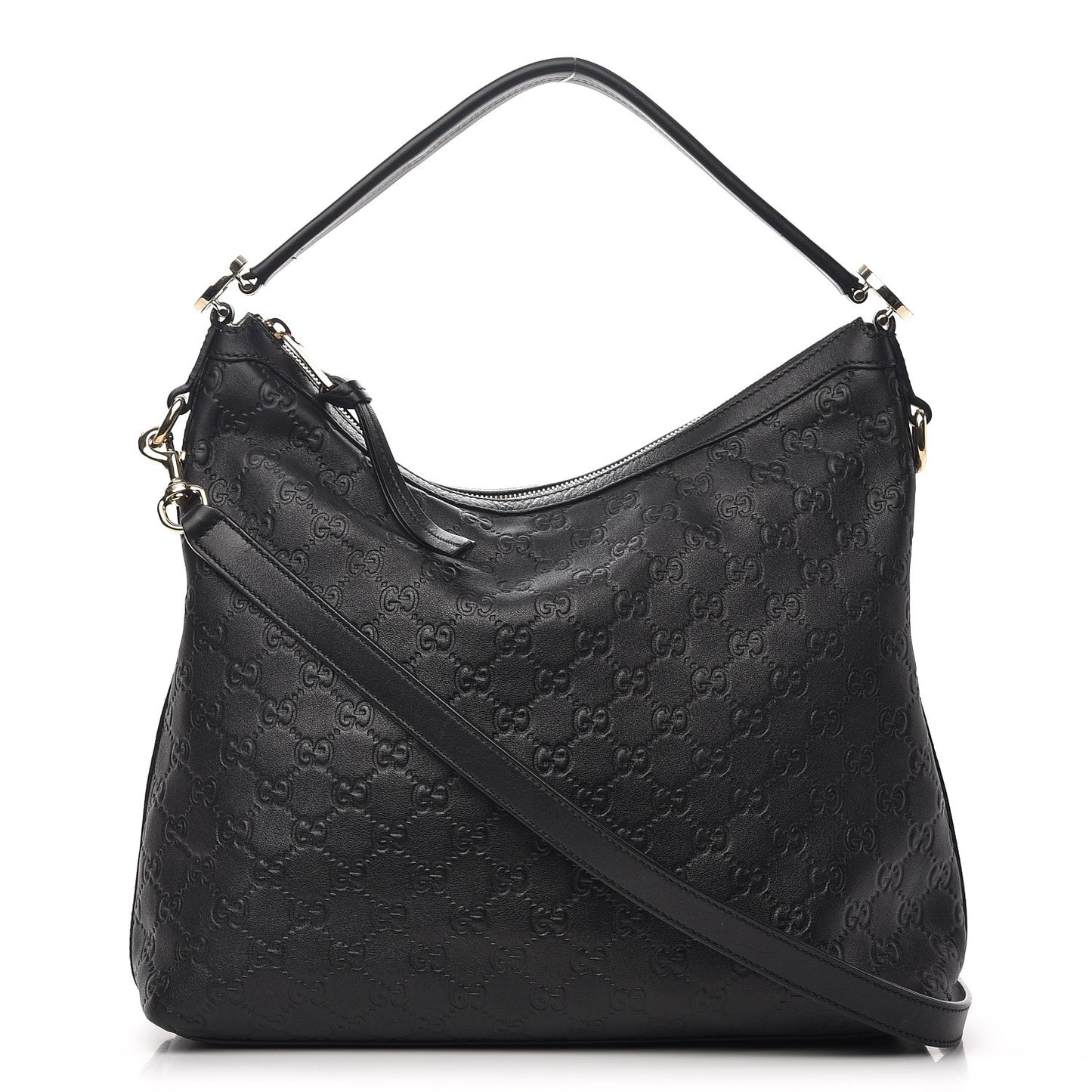 Guccissima Small Miss GG Hobo Black