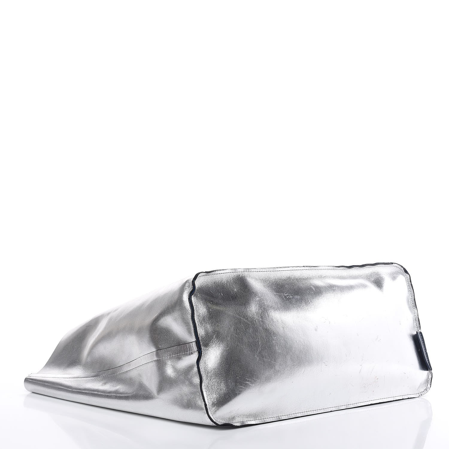 Givenchy Metallic Calfskin Suede Ombre Large Reversible Antigona Tote Blue Silver 7 of 25