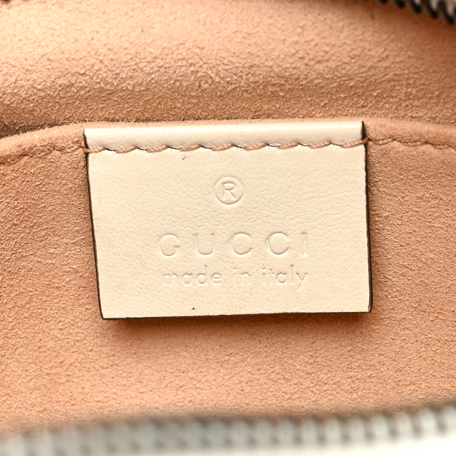 Gucci Calfskin Matelasse Mini GG Marmont Chain Shoulder Bag White 6 of 13