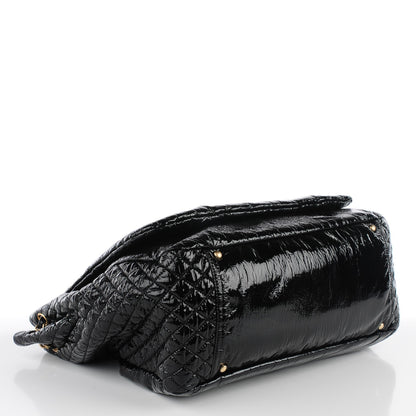 Chanel Vinyl Rock and Chain XL Flap Black 5 of 9