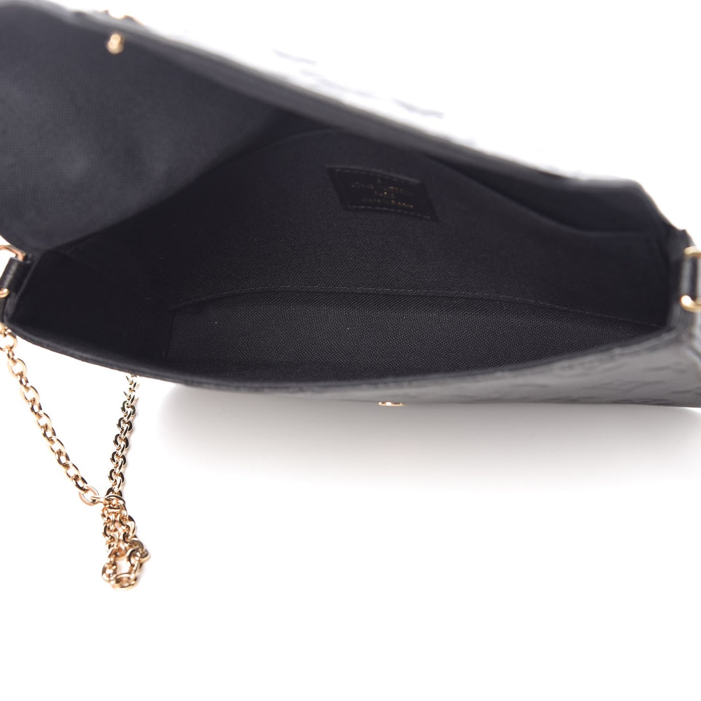 Empreinte Pochette Felicie Chain Wallet Black