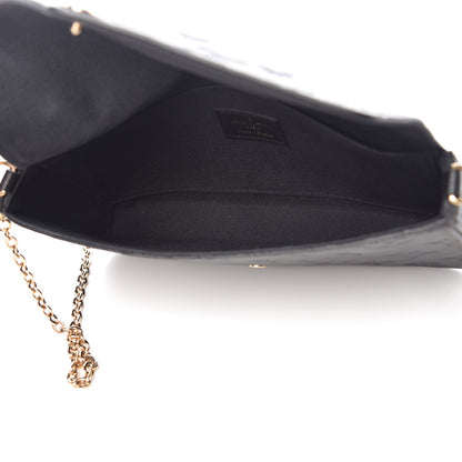 Louis Vuitton Empreinte Pochette Felicie Chain Wallet Black 6 of 11