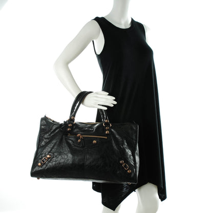 Balenciaga Agneau Giant 21 Rose Gold Hardware Work Black 2 of 7