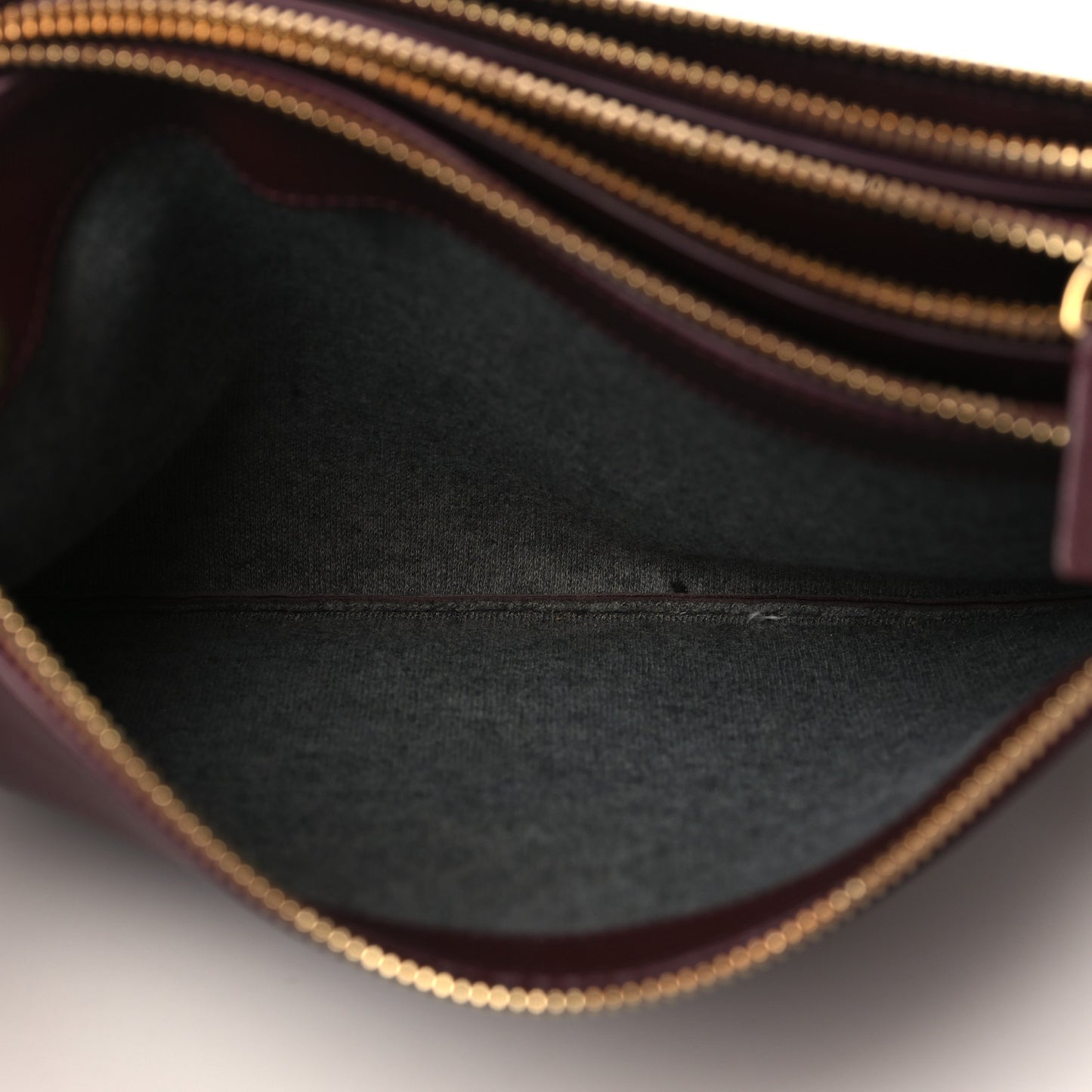 Lambskin Large Trio Crossbody Bag Burgundy