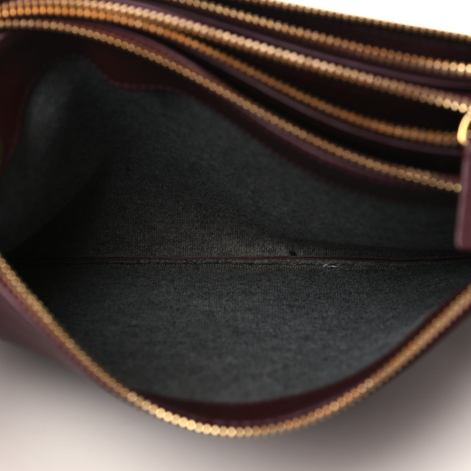 Celine Lambskin Large Trio Crossbody Bag Burgundy 7 of 8