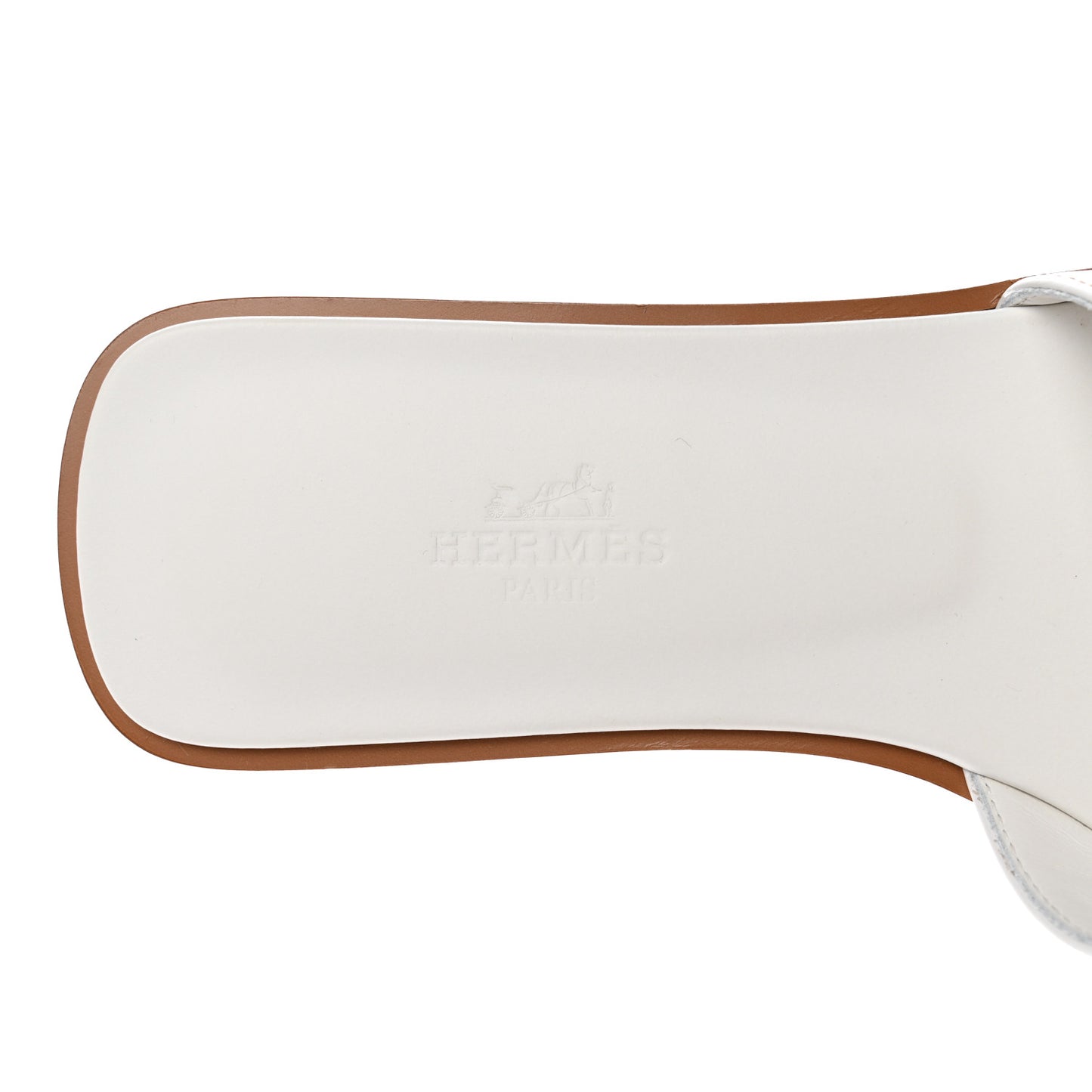 Box Calfskin Oran Sandals 37 White