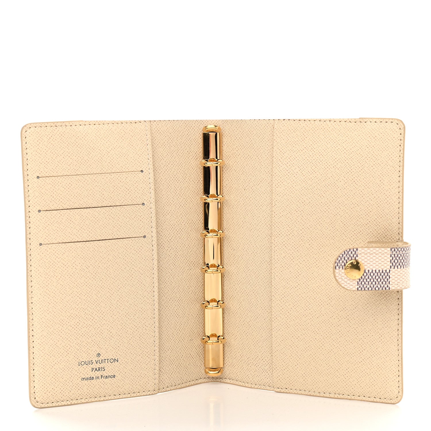 Louis Vuitton Damier Azur Small Ring Agenda Cover 5 of 7