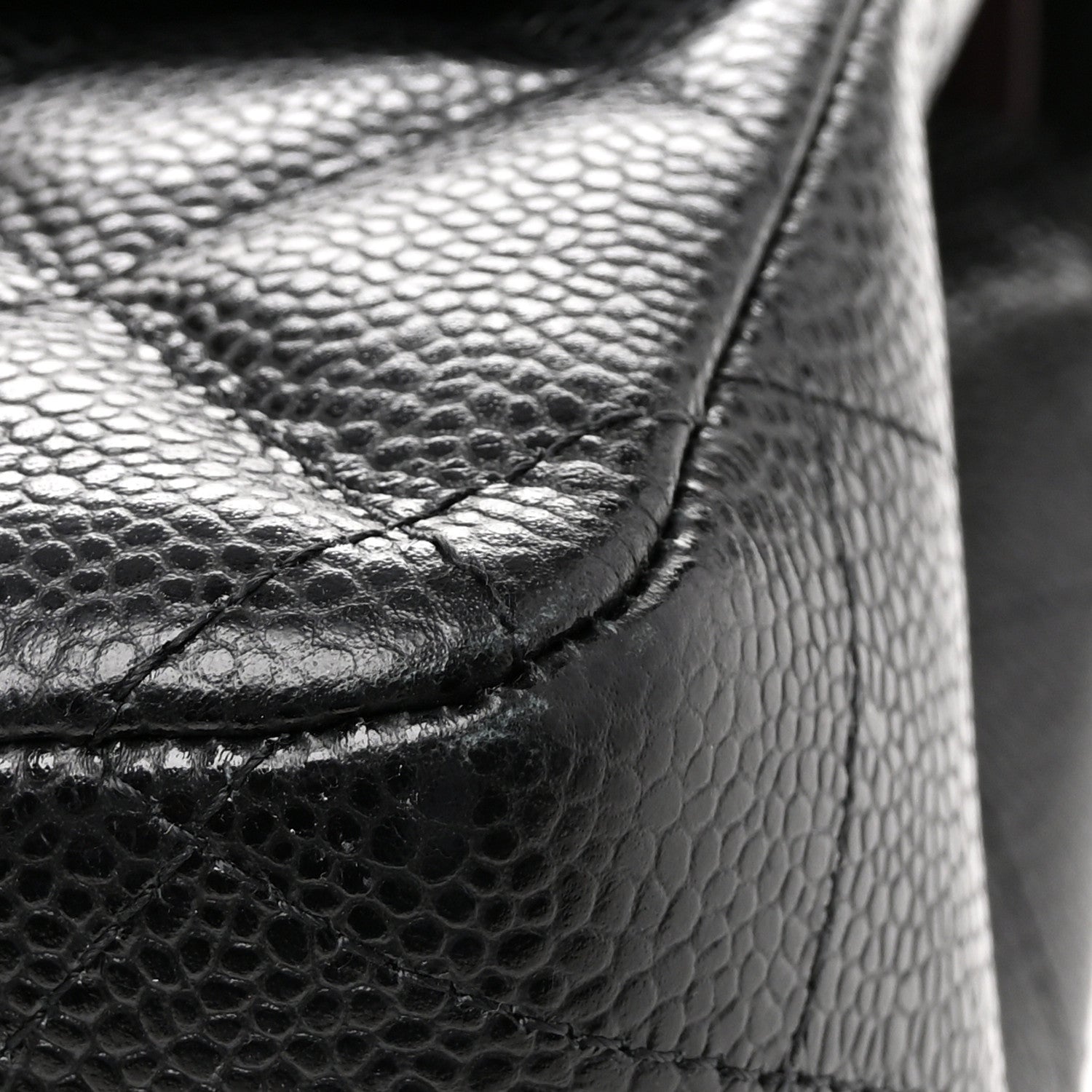 Chanel Caviar Quilted Jumbo Double Flap Black 12 of 12