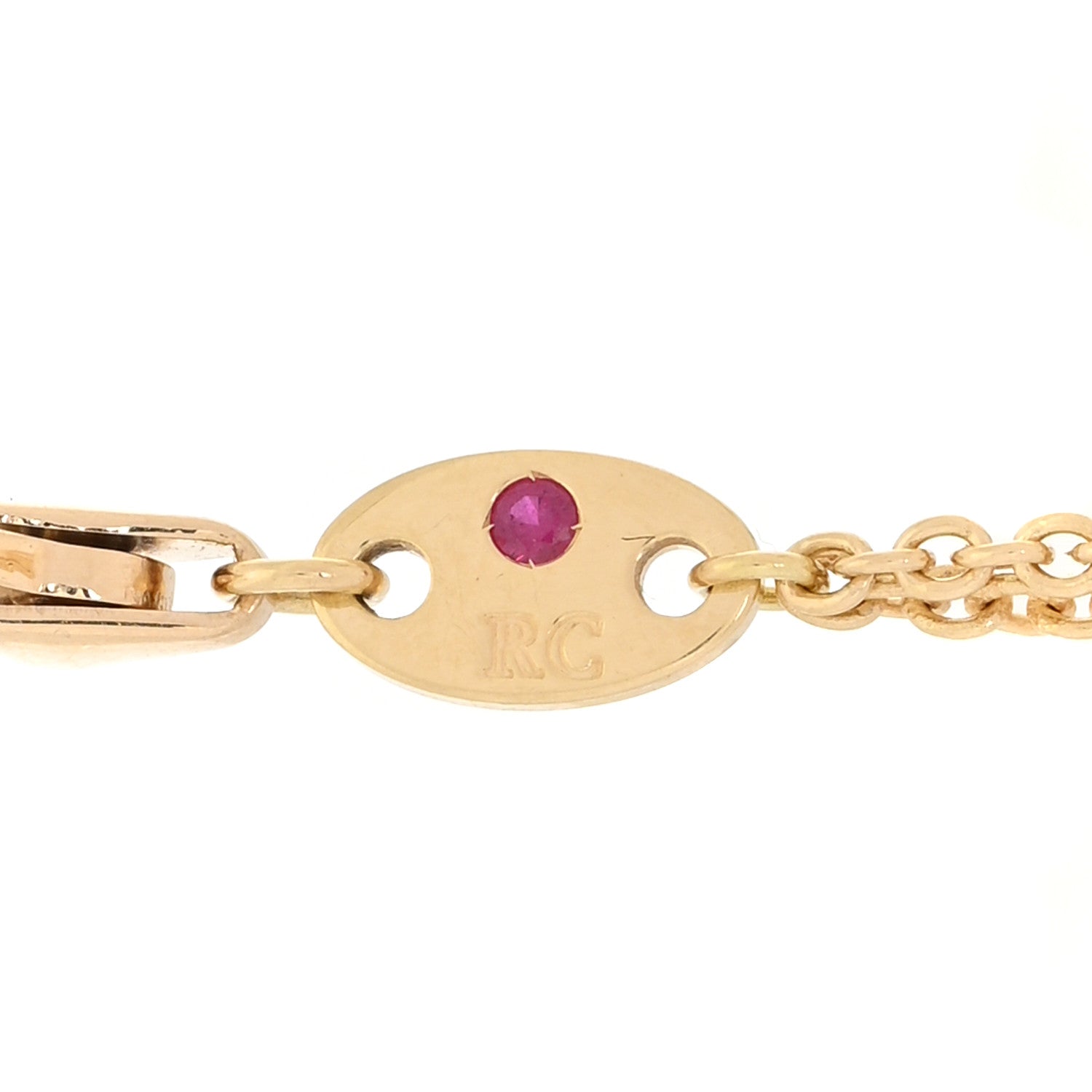 Roberto Coin 18K Yellow Gold Diamond Mother of Pearl Daisy Double Chain Bracelet 4 of 5