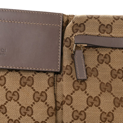 Gucci GG Monogram Web Double Pocket Belt Bag Purple 7 of 10