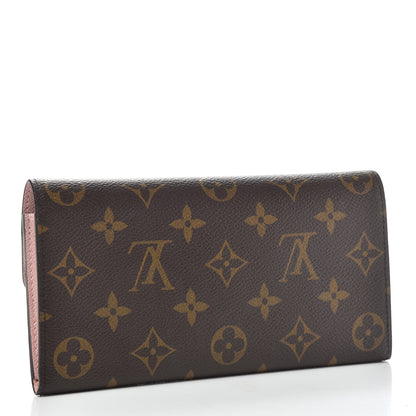 Louis Vuitton Monogram Emilie Wallet Rose Ballerine 3 of 6