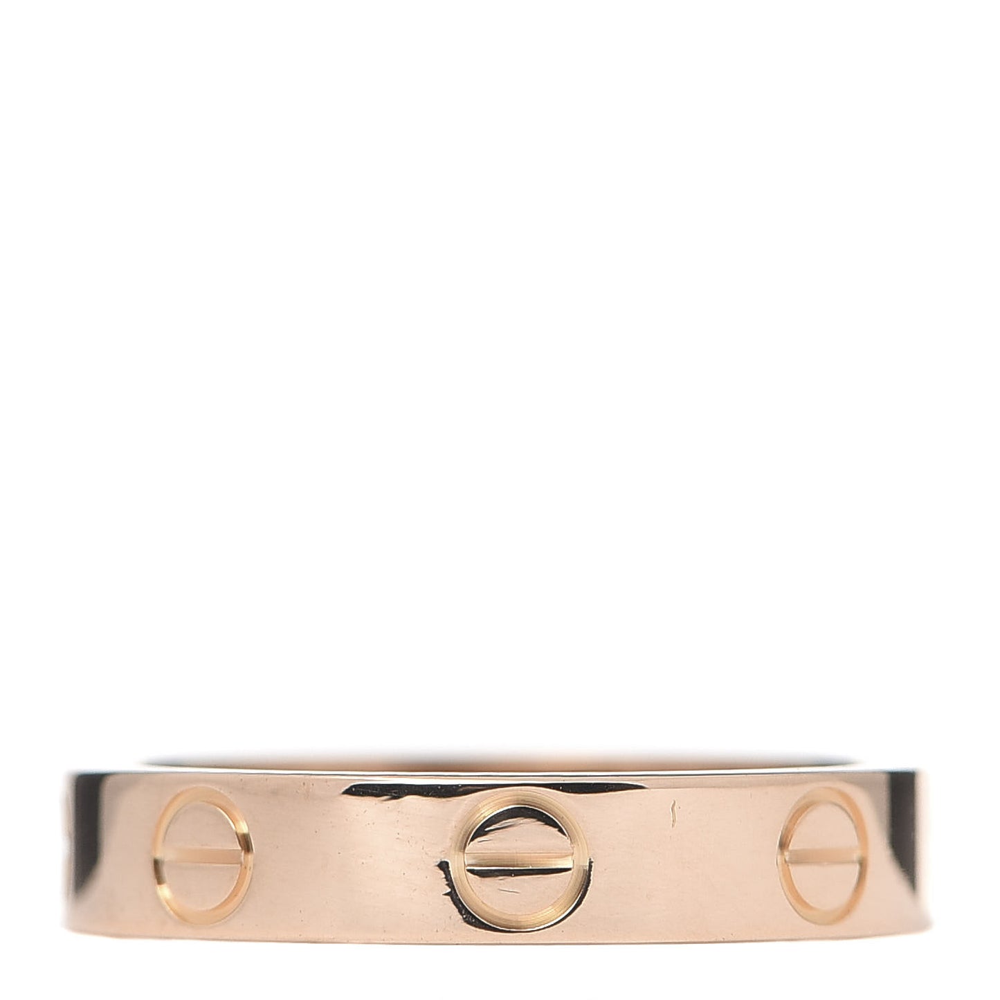 18K Pink Gold 3.5mm LOVE Wedding Band Ring 50 5.25