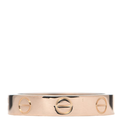 Cartier 18K Pink Gold 3.5mm LOVE Wedding Band Ring 50 5.25 3 of 4