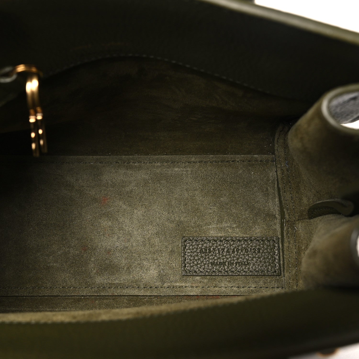 Saint Laurent Grained Calfskin Nano Supple Sac De Jour Loden Green 5 of 10