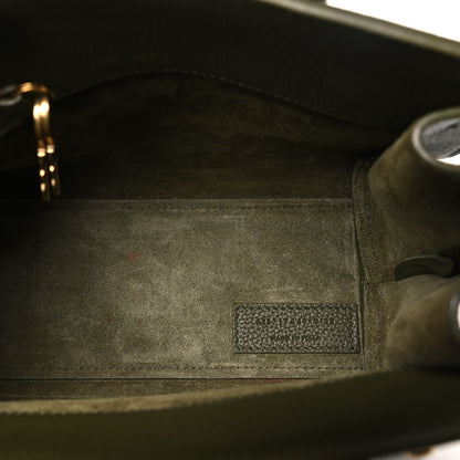 Saint Laurent Grained Calfskin Nano Supple Sac De Jour Loden Green 5 of 10