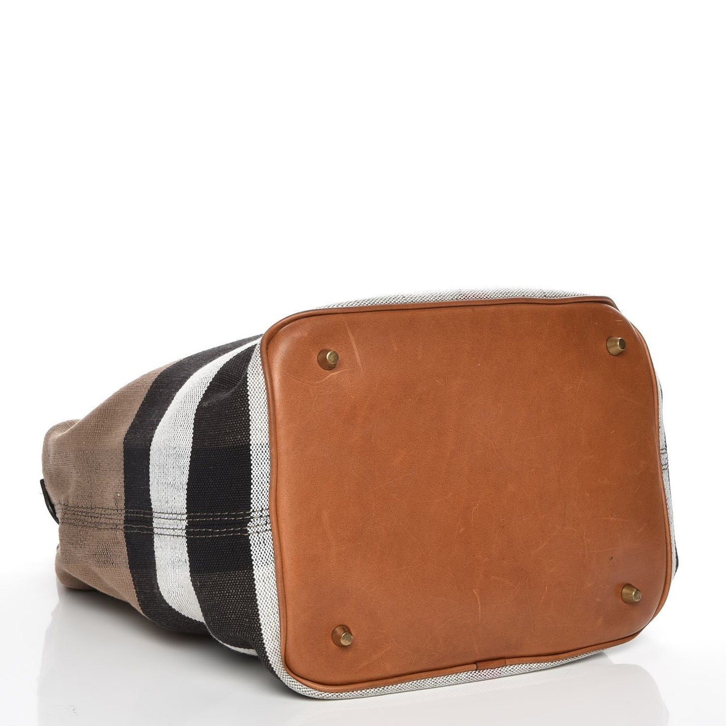 Canvas Mega Check Medium Susanna Hobo Saddle Brown