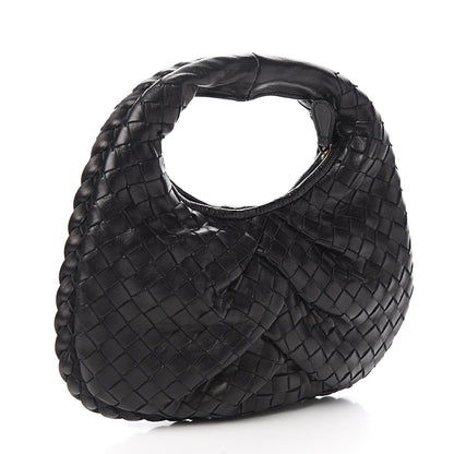 Bottega Veneta Nappa Intrecciato Pleated Mini Veneta Hobo Black 2 of 9