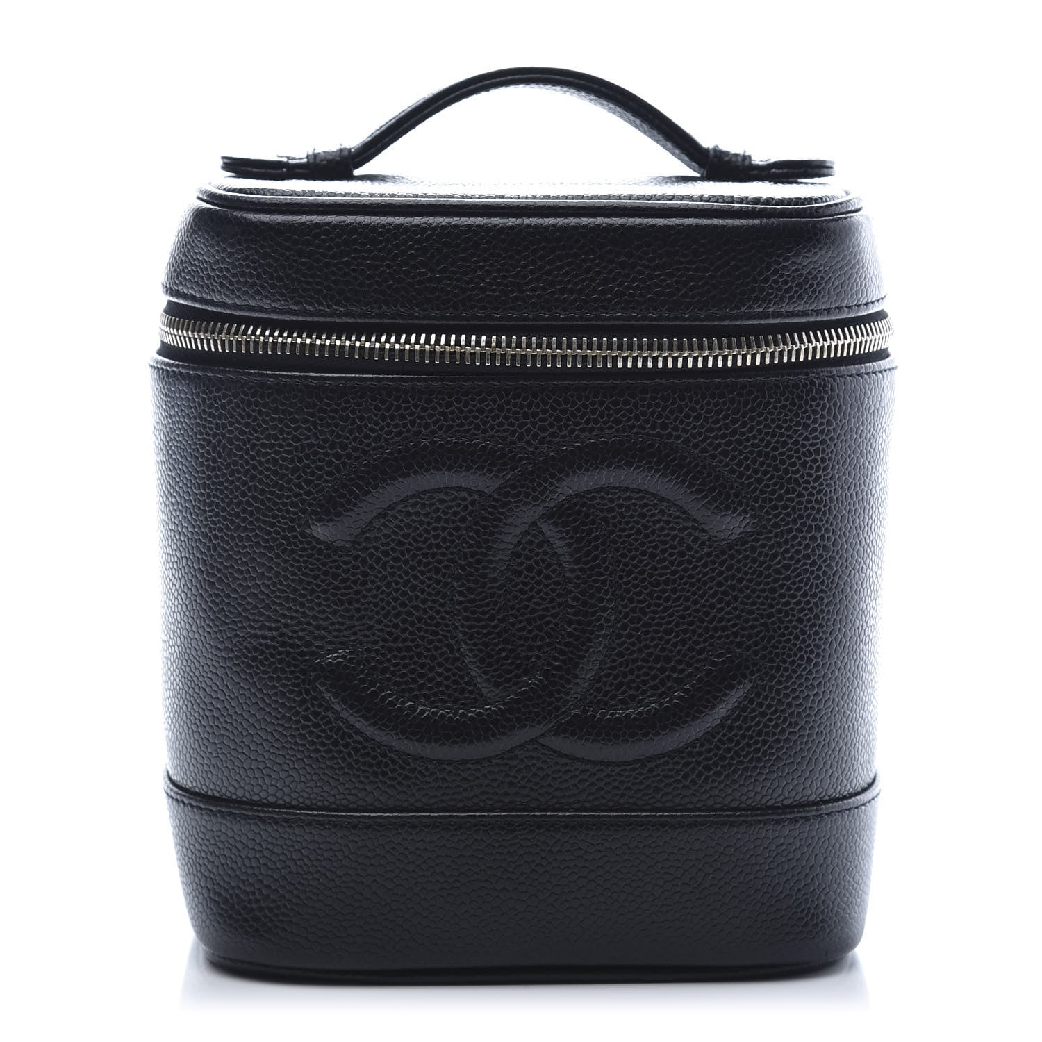 Chanel Caviar Vanity Cosmetic Case Black 1 of 10