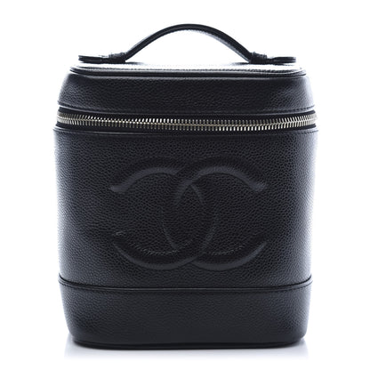 Chanel Caviar Vanity Cosmetic Case Black 1 of 10