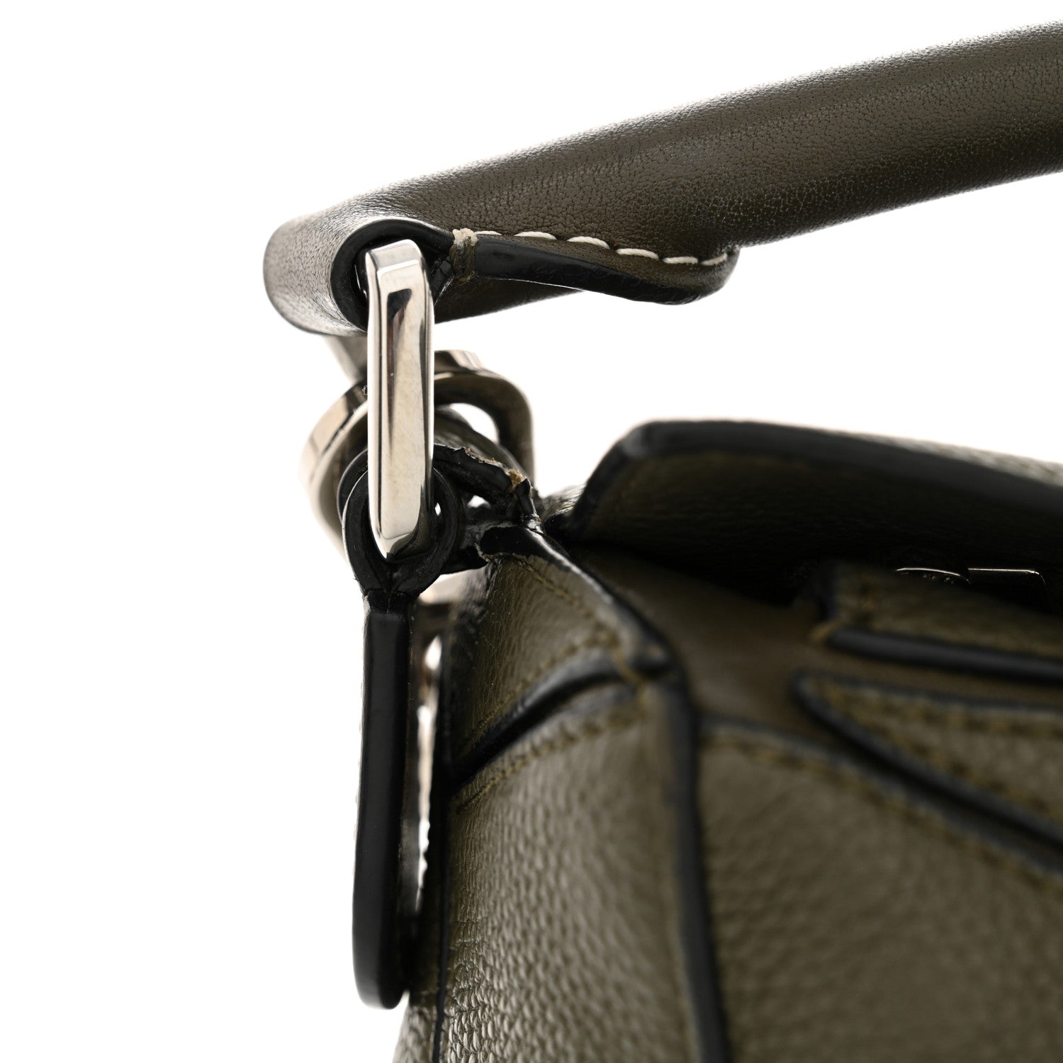 Loewe Calfskin Small Puzzle Bag Khaki Green 12 of 13