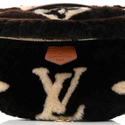 Louis Vuitton Shearling Monogram Bumbag Chocolate Cream 7 of 9