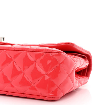 Chanel Patent Quilted Medium Double Flap Pink 11 of 14