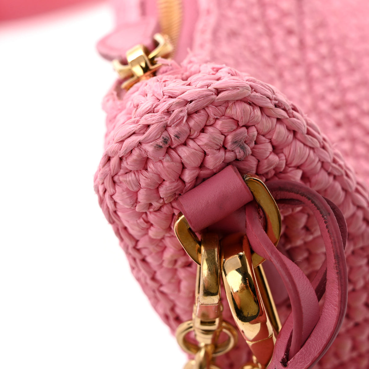 Yarn Raffia Effect Crochet Re-Edition 2005 Shoulder Bag Petalo