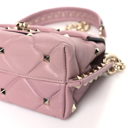 Valentino Garavani Nappa Mini Candystud Crossbody Bag Water Rose 8 of 8